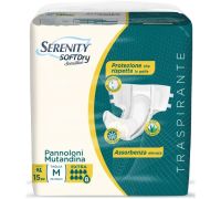 SERENITY SOFTDRY SENSITIVE PANNOLONI MUTANDINA EXTRA TG.M 15PZ