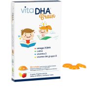 Vita DHA Brain integratore per sistema immunitario 30 morbidine gusto fragola e limone