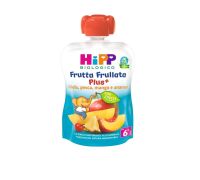 Hipp Biologico frutta frullata plus+ mela pesca mango e ananas 90 grammi