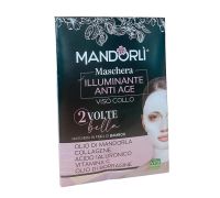 Mandorlì maschera in fibra di bamboo illuminante anti-age viso-collo 1 pezzo