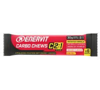 Enervit Carbo Chews C 2:1 Pro caramelle gommose energetiche gusto arancia 6 pezzi