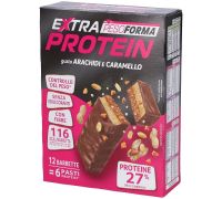 Pesoforma Extra Protein barretta arachidi e cramello 12 pezzi