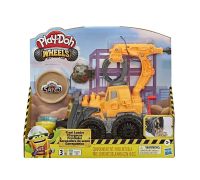 Hasbro Play-Doh front loader playset con plastilina colori assortiti 3 vasetti