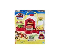 Hasbro Play-Doh kitchen creations stamp n top pizza playset con plastilina colori assortiti 5 vasetti