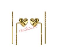 Biojoux Grace Gold Plated orecchini in acciaio chirurgico