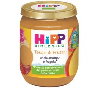 Hipp biologico tesori di frutta mela mango fragola omogenizzato 160 grammi