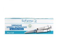 Sofarma+ siringa g23 2,5ml 10 pezzi