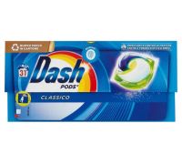 Dash Pods classico detersivo lavatrice 31 capsule 604,5 grammi