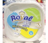 Royal Microonde piatti quadri in plastica riutilizzabili 45 pezzi