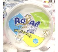 Royal Microonde piatti piani in plastica riutilizzabili 45 pezzi