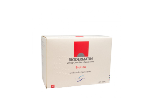 Biodermatin Biotina 20mg granulato effervescente 30 bustine