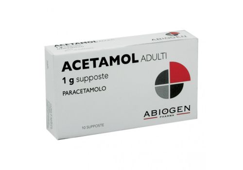 ACETAMOL*AD 10SUPP 1G