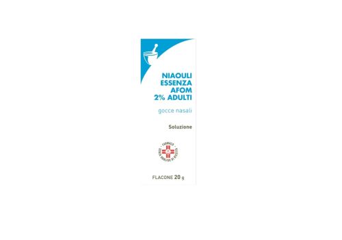 Niaouli essenza olio gomenolato farmakopea 2%antisettico fluidificante adulti gocce nasali 20 grammi