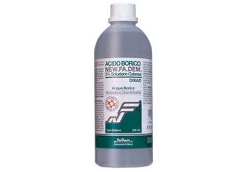 Acido Borico New.Fa.Dem 3% soluzione cutanea 500ml