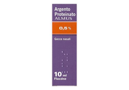 Argento Proteinato Almus 0,5% antisettico naso e orecchie gocce nasali e auricolari 10ml