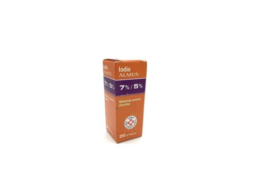 Iodio Almus 7% + 5% disinfettante soluzione cutanea 20ml