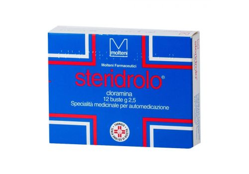 Steridrolo antisettico disinfettante polvere cutanea 12 bustine 2,5 grammi