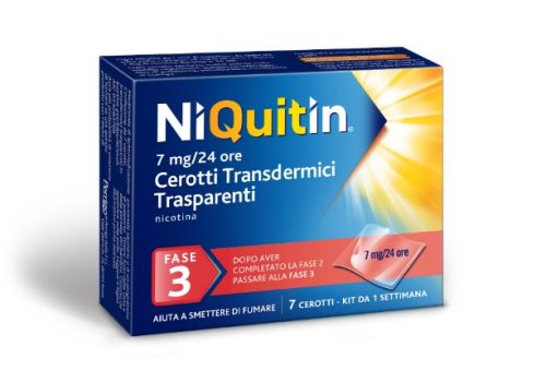 Niquitin nicotina 7mg/24h 7cerotti transdermici