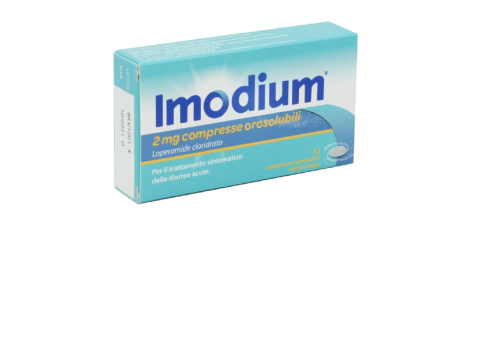 Imodium 2mg antidiarroico 12 compresse orosolubili