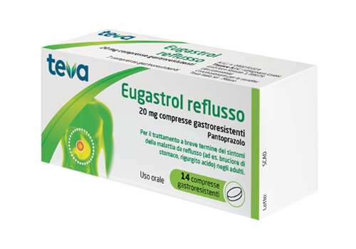 Eugastrol reflusso 20mg 14 compresse gastroresistenti