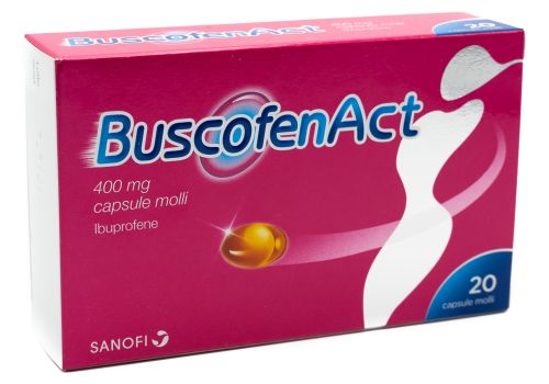 Buscofenact 400mg antinfiammatorio 20 capsule molli