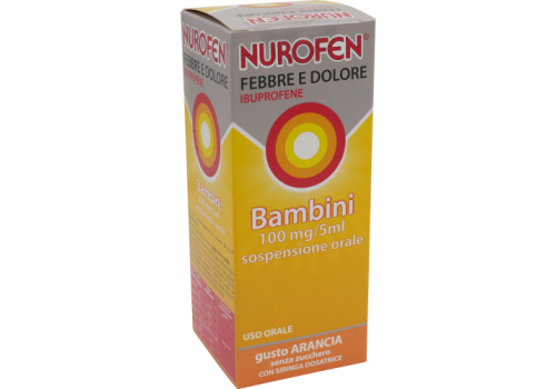 Nurofen Febbre Dolore bambini 100mg/5ml arancia sciroppo 150ml