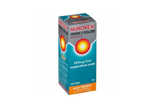 Nurofen Febbre e Dolore 200mg/5ml sospensione orale gusta arancia