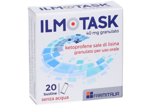 Ilmotask 40mg antinfiammatorio granulato per sospensione orale 20 bustine