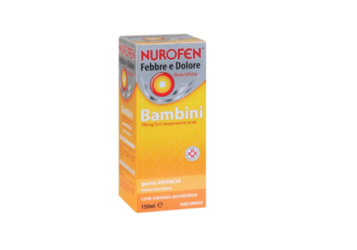 Nurofen Febbre e Dolore bambini 100mg/5ml sospensione orale gusto arancia150ml