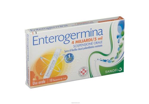 Enterogermina 4mld/5ml fermenti lattici 10 flaconcini 5ml