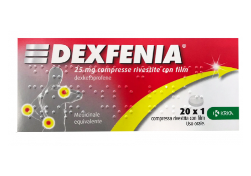 Dexfenia 25mg antinfiammatorio 20 compresse