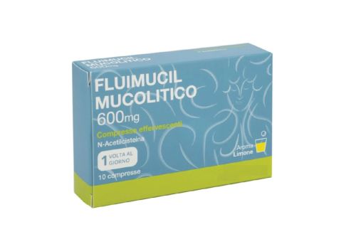 Fluimucil 600mg mucolitico 10 compresse effervescenti