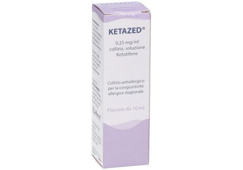 Ketazed 0,25mg/ml antiallergico collirio 10ml