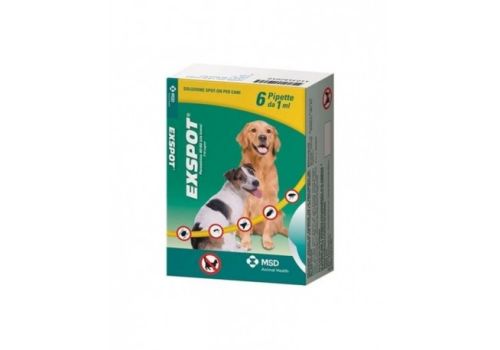 Exspot 715mg/ml soluzione spot-on per cani 6 pipette 1ml