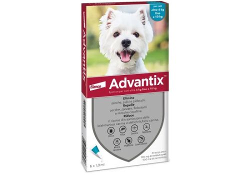 ADVANTIX SPOT-ON PER CANI OLTRE 4KG FINO A 10KG 6 PIPETTE