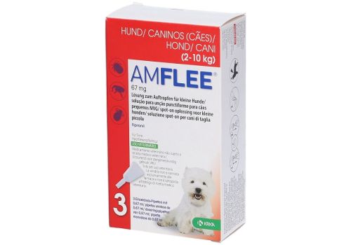 Amflee spot-on cani 2-10kg 3 pipette