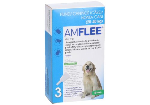 Amflee spot-on cani 20-40kg 3 pipette