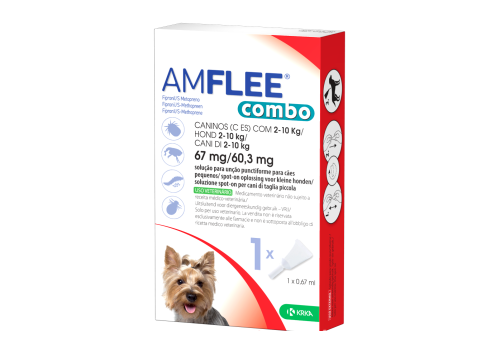 Amflee Combo cani 2-10kg 1 pipetta