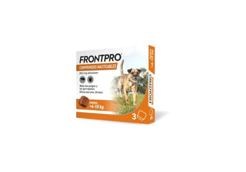 Frontpro 28,3mg cani 4-10kg 3 compresse masticabili