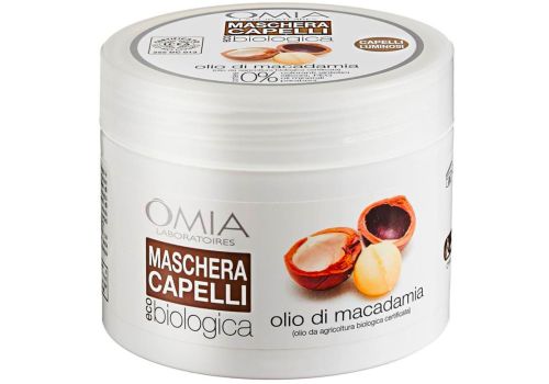 Omia Maschera Capelli Eco Biologica Capelli Luminosi all'Olio di Macadamia 250ml