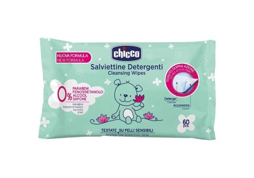 Chicco Baby Moments Salviettine Detergenti Delicate 60 salviette