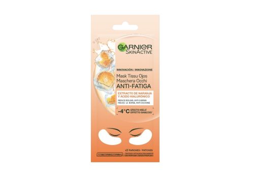 Garnier Skin Active Maschera Occhi Anti-Fatica con Estratto di Arancia e Acido Ialuronico 2 Patches