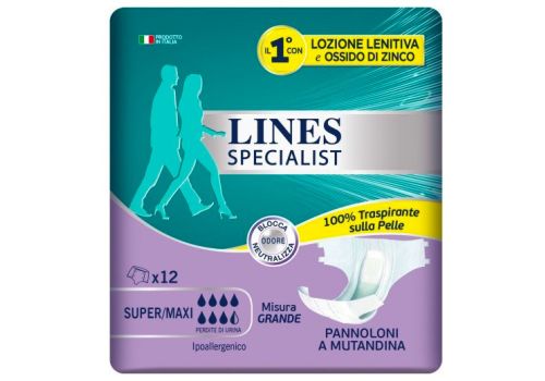 Lines Specialist Pannoloni A Mutandina Large 12pz