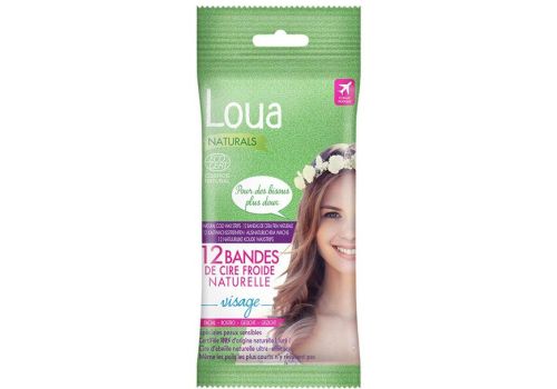 Loua Naturals Strisce Depilatorie Viso 20 Strisce