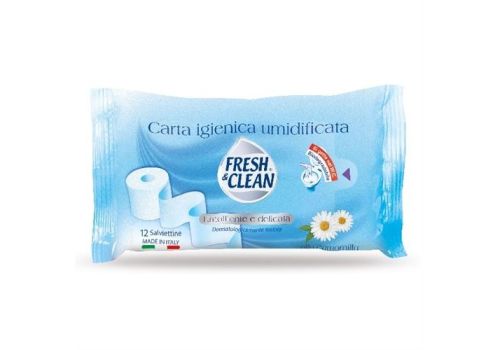 Fresh&Clean Carta Igienica Pocket Umidificata 12 salviette