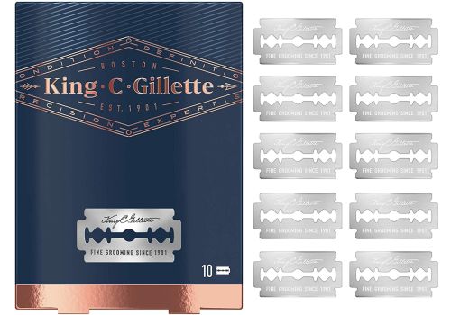 King C. Gillette 10 Lamette di Ricambio per Rasoio