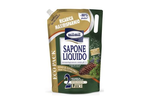 Mil Mil Sapone mani Liquido Pino e Ginepro Ricarica 2 litri