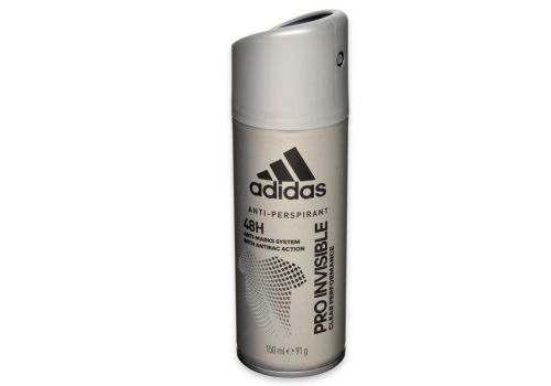 Adidas Uomo Pro Invisible 48H Anti-Pespirant Deodorante Spray 150ml