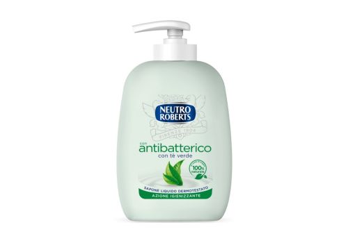 Neutro Roberts Sapone mani Liquido Con Antibatterico al Tè Verde Azione Igienizzante 200ml