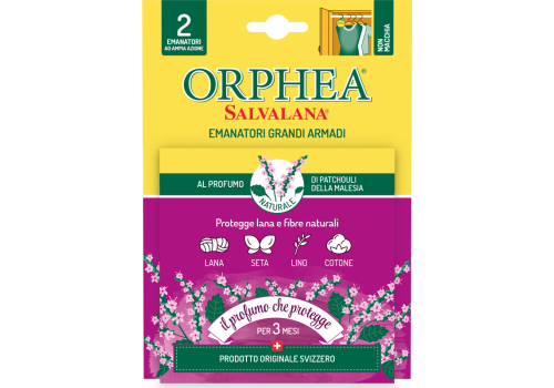 Orphea Salvalana Anti-Tarme Grandi Armadi Patchouli 2pz